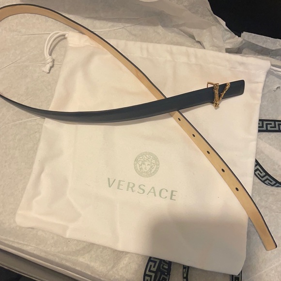 Versace Virtus Belt. Size 70/28 European Size. Brand New condition, worn once. Versace Virtus Belt | Neiman Marcus main image 4